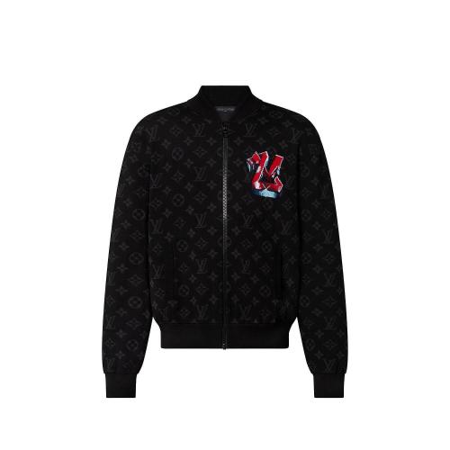  LV路易威登 22年秋冬 男士 夾克 LV 涂鴉圖案拉鏈束腰夾克 1AA4XV 1AA4XX 1AA4XR 1AA4XS 1AA4X