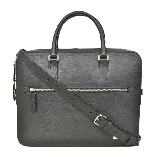 BALLY/巴利 男士黑色小牛皮商務(wù)通勤斜挎包單肩包公文包手提包男包 6222745