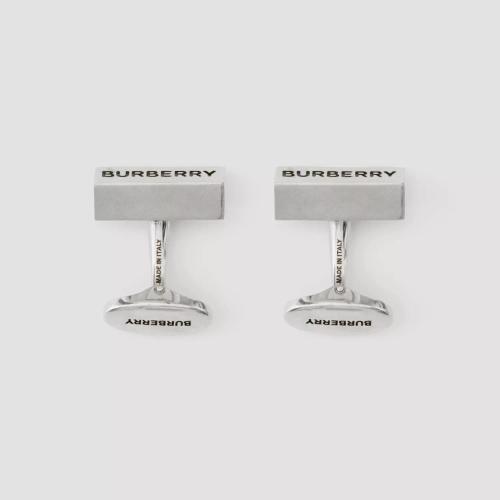  BURBERRY 22年秋冬 男士 鐫刻鍍鈀金袖扣 80641611