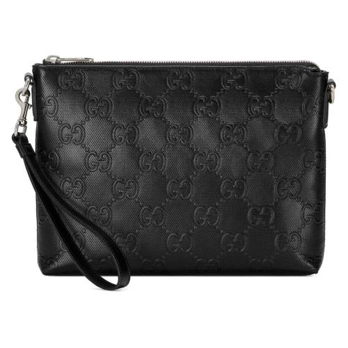  GUCCI古馳 22年秋冬 男士 GG印花壓紋中號(hào)郵差包 696009 1W3CN 1000