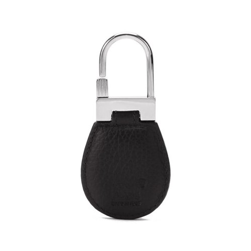 萬寶龍 MONTBLANC 男女中性大班系列牛皮/精鋼鑰匙扣深棕色 114476