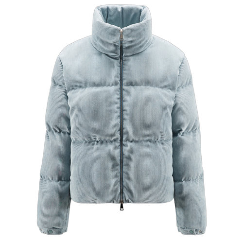 Moncler/蒙克萊 22年秋冬新款 Antre系列 女士藍(lán)色系燈芯絨短款羽絨服夾克H20931A000545964B80H