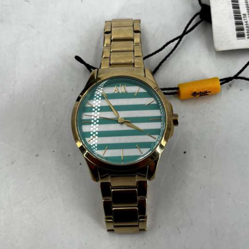 ARMANI EXCHANGE 中性石英鍍金腕表 （表盒 表瑕疵）