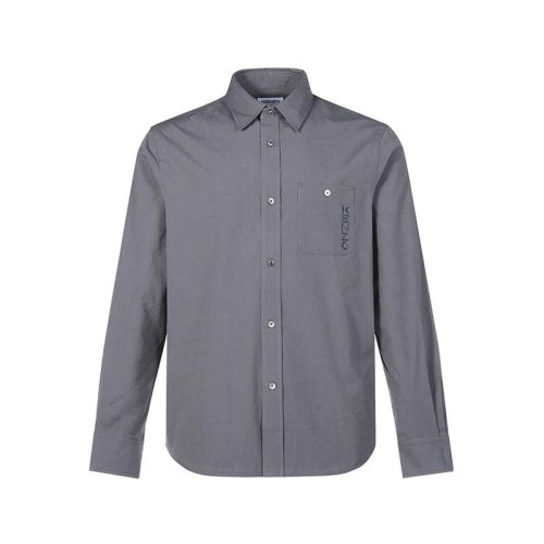  KENZO/高田賢三 男士灰色棉質(zhì)長袖襯衫 FC55CH4019CW 62 PLFSX