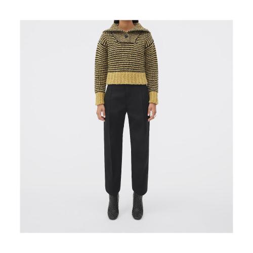  BV葆蝶家 22年秋冬 女士 針織衫 pull en laine epaisse a motif zigzag 720816V2CW04872