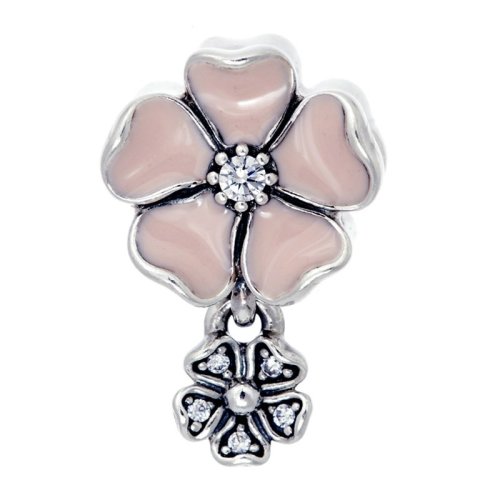PANDORA/潘多拉 女士櫻花盛開925琺瑯銀吊飾