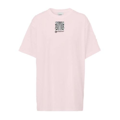 Burberry 博柏利 女士服裝 粉色短袖T恤 女士短袖T恤