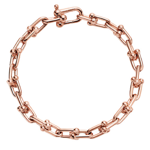 Tiffany & Co./蒂芙尼 18K金 玫瑰金 扣環(huán)手鏈GRP09551