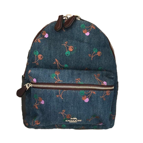 COACH/蔻馳 包袋 雙肩包 帆布 櫻桃迷你雙肩包