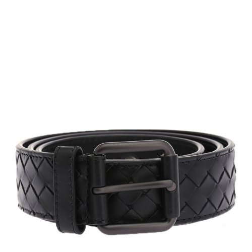 Bottega Veneta/葆蝶家 牛皮革男士編織腰帶皮帶 407396V4650