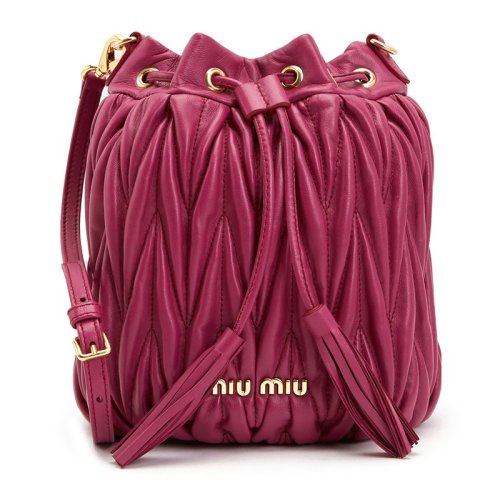  Miu Miu/繆繆 女士桃紅色羊皮革斜挎包 5BE014 N88 F0592 PLSX
