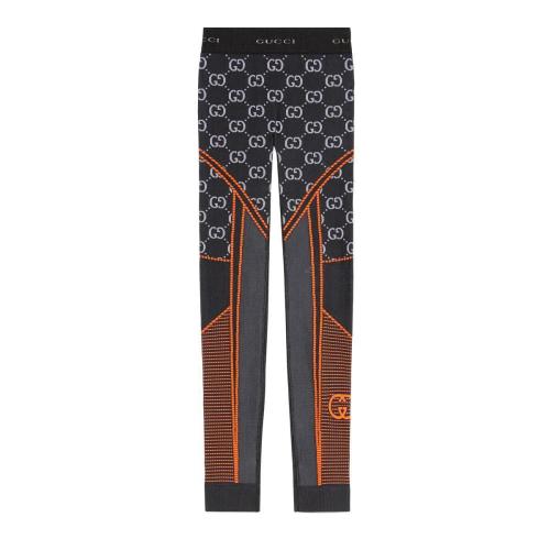  GUCCI古馳 22年秋冬 女士 GG針織提花緊身褲 689203 XJEFV 1117