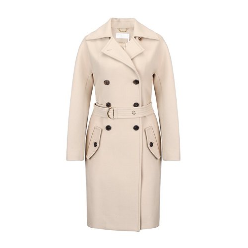 CHLOE 卡其色 女士長款大衣 C18AMA07 20P