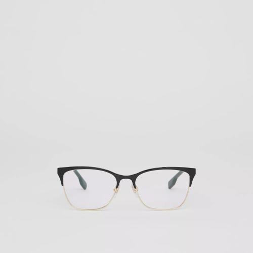  BURBERRY 22年秋冬 女士 標(biāo)志性條紋裝飾貓眼光學(xué)鏡框 40818921