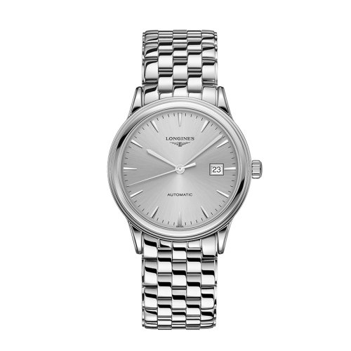 LONGINES/浪琴  軍旗系列自動機械銀色表盤男士腕表40毫米 L4.984.4.72.6