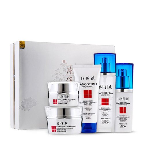 pianzaihuang/片仔癀 靈芝臻養(yǎng)煥顏禮盒5件套（按摩潔膚乳100ml+調(diào)膚水120ml+精華素40ml+煥膚霜50g+多效修護眼霜30g）