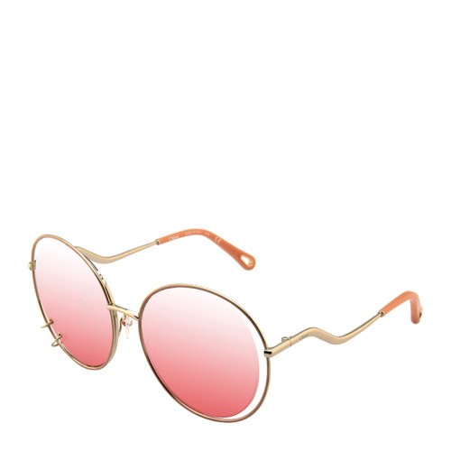 CHLOE/克洛伊 蔻依 復(fù)古 摩登 圓形 鏤空 漸變色鏡片 墨鏡 眼鏡 CE153S 59mm CHLOE 克洛伊