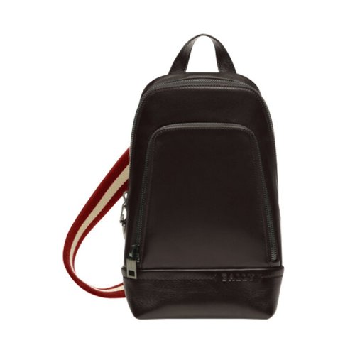  BALLY/巴利 男士棕色牛皮革單肩包 6228794 PLSX