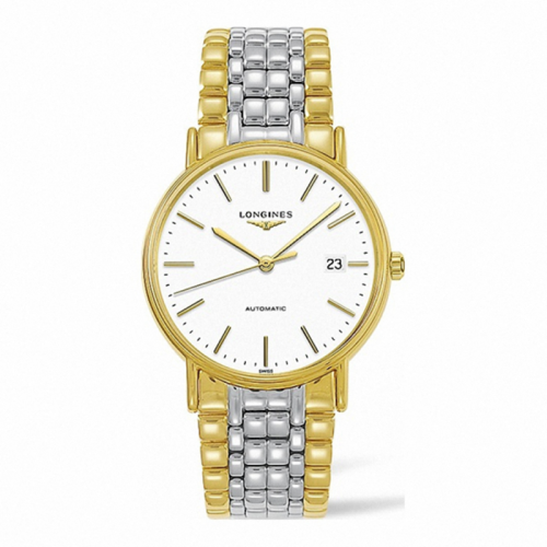 LONGINES/浪琴 時(shí)尚系列 精鋼和黃色PVD涂層 自動(dòng)機(jī)械 男士腕表 L4.921.2.12.7