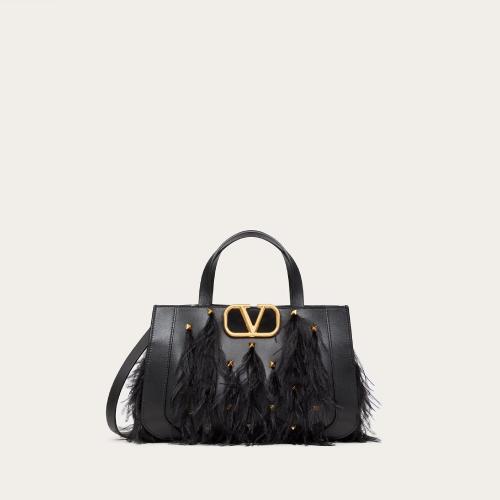  VALENTINO華倫天奴 22年秋冬 女士 手提包 PETIT SAC a MAIN VLOGO SIGNATURE EN CUIR A_VEC P