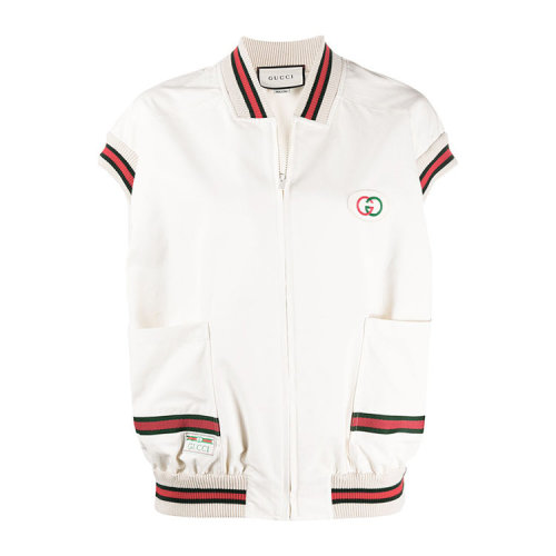 GUCCI/古馳  女性 時(shí)尚百搭 白色  棉質(zhì) 女士夾克 馬甲 605591 XJCBW 9381