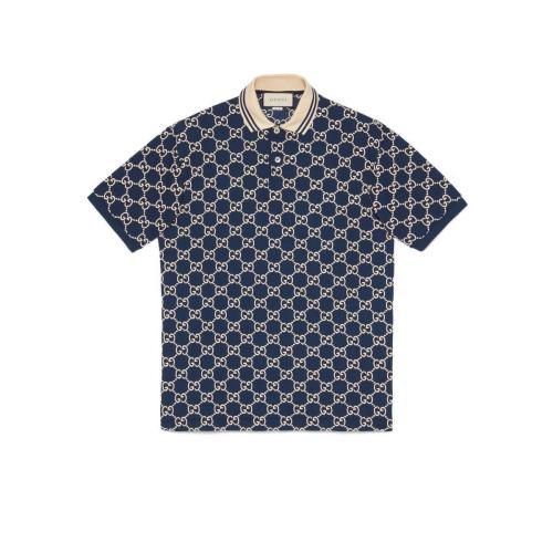  GUCCI古馳 22年秋冬 男士 GG彈力棉Polo衫 598956 XJB0U 4115