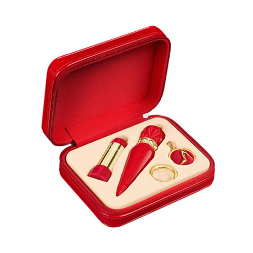 Christian Louboutin/克里斯提魯布托 路鉑廷/蘿卜丁 滋潤經(jīng)典紅限量七夕節(jié)日禮盒（紅殼+芯001m+環(huán)扣+紅鞋底）