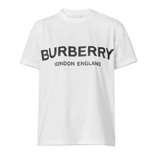 BURBERRY/博柏利 徽標(biāo)印花棉質(zhì) T 恤衫 女士短袖T恤 80088941