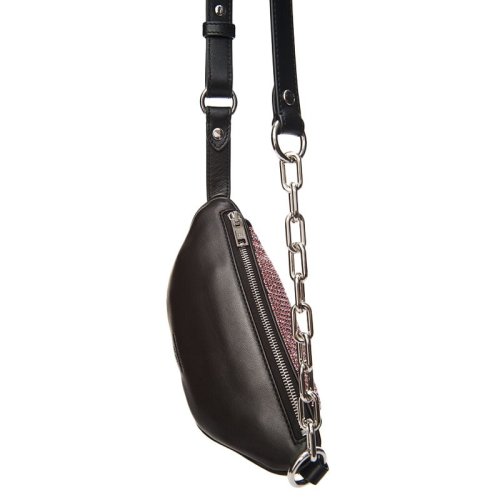  ALEXANDER WANG/亞歷山大·王 女士黑色皮革腰包 20121F13M 671 PLSX