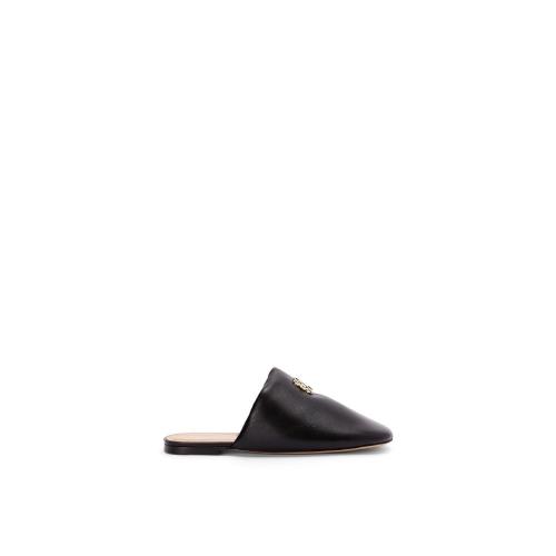  LOEWE羅意威 22年秋冬 女士 平底涼鞋 Padded Anagram mule in lambskin L815379X56-1100