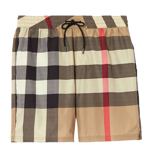 BURBERRY/博柏利 格紋抽繩式游泳男士短褲 8017294 1