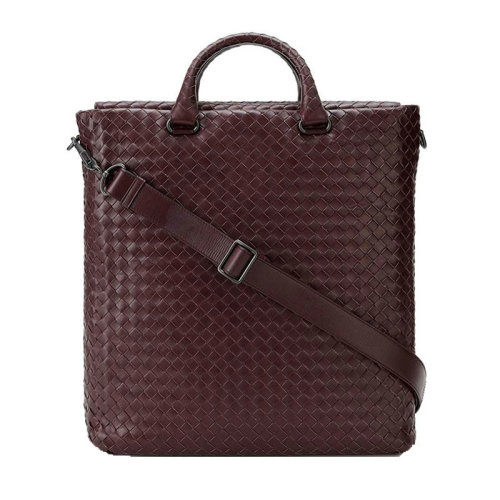 Bottega Veneta/葆蝶家 男士 男包 咖啡色牛皮斜挎包單肩包手提包 354421VQ1315023 HJH0022B