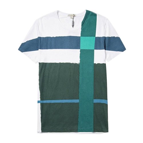  BURBERRY/博柏利 男士拼色棉質短袖T恤 3986392 PLFSX