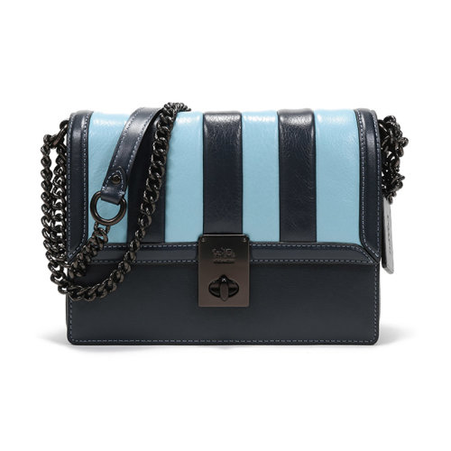 COACH/蔻馳 女士專柜款HUTTON系列皮革哈頓小方包手提單肩斜挎包 739