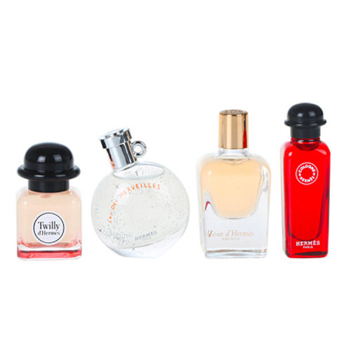 Hermes/愛馬仕  香水套裝 Q版橘彩星光4件套（Twilly+橘彩星光+血色大黃+愛馬仕之光）4*7.5ml