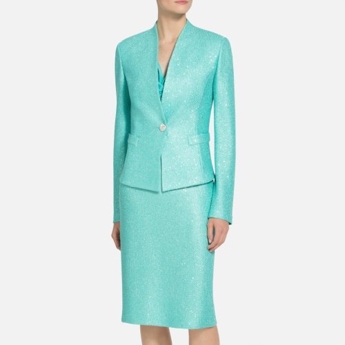 St.John/盛薔蜂窩針織女士夾克K6201A2