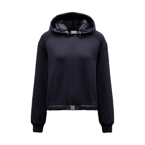  MONCLER蒙可蒙克萊 22年秋冬 女士 長(zhǎng)袖T恤 Fleece Hoodie H20938G00012809LC999