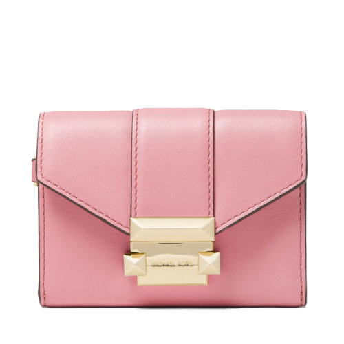 Michael Kors/邁克·科爾斯 MK Whitney系列 皮質(zhì)鏈?zhǔn)藉X夾帶卡包錢包 32H8GWHC1L