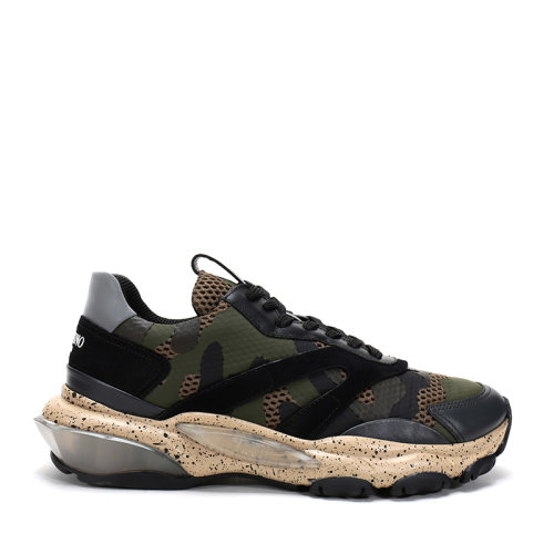 Valentino/華倫天奴 男士織物配皮Bounce運動鞋 RY2S0B05 UDZ