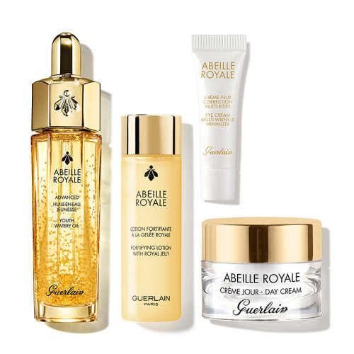 Guerlain/嬌蘭2021圣誕限量套裝4件套 精華液15ml+柔膚水15ml+面霜7ml+眼霜3ml