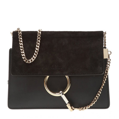 CHLOE/克洛伊 Faye系列  女士小牛皮翻蓋金屬配飾時尚單肩包斜挎包