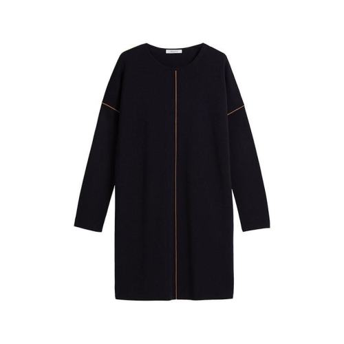  MaxMara/麥絲瑪拉 女士深藍(lán)色棉質(zhì)連衣裙裙子 TANARO-009 PLFSX