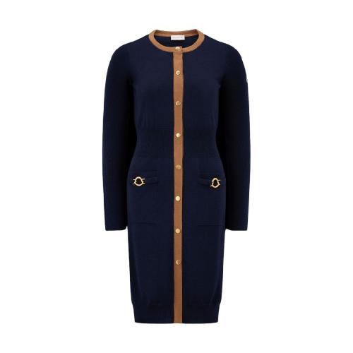  MONCLER蒙可蒙克萊 22年秋冬 女士 連衣裙 Wool Long Cardigan H20939L00005M1131778
