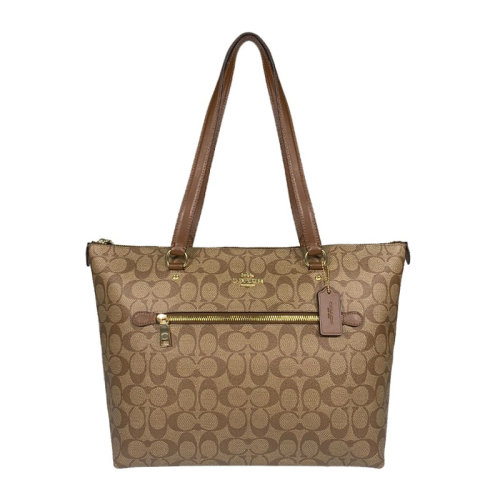 【奧萊款】COACH/蔻馳 女士經(jīng)典C紋印花托特包手提包單肩包女包 F79609多色可選