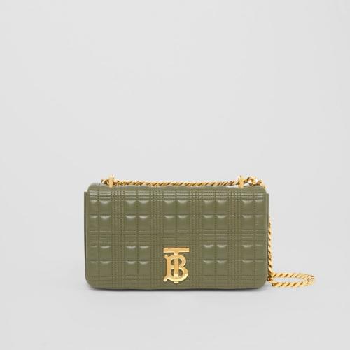  BURBERRY 22年秋冬 女士 Lola - 小號(hào)絎縫羔羊皮蘿納包 80556941