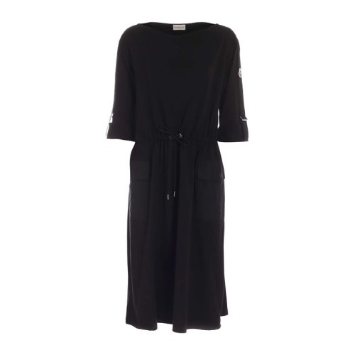  Moncler/蒙克萊 女士黑色時(shí)尚休閑連衣裙裙子 8I72900-829HP-999 PLFSX