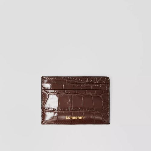  BURBERRY 22年秋冬 男士 壓花皮革卡片夾 80609141