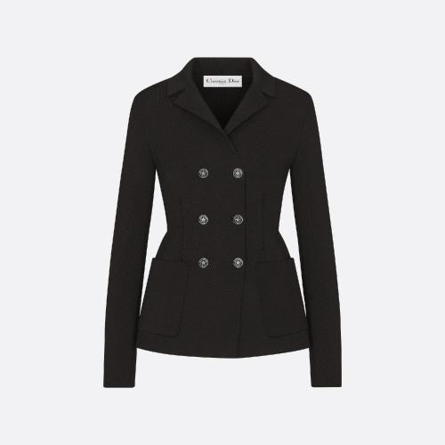  DIOR迪奧 22年秋冬 女士 夾克 Marlene 雙排扣西裝外套 244V16AM512_X9000
