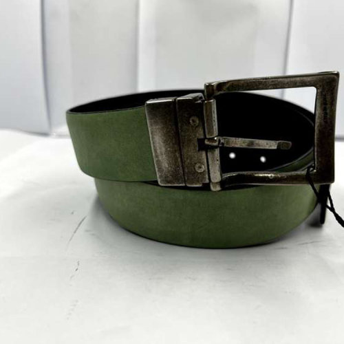 ARMANI JEANS/阿瑪尼牛仔綠色復古皮質腰帶  V6144D3 瑕疵折扣