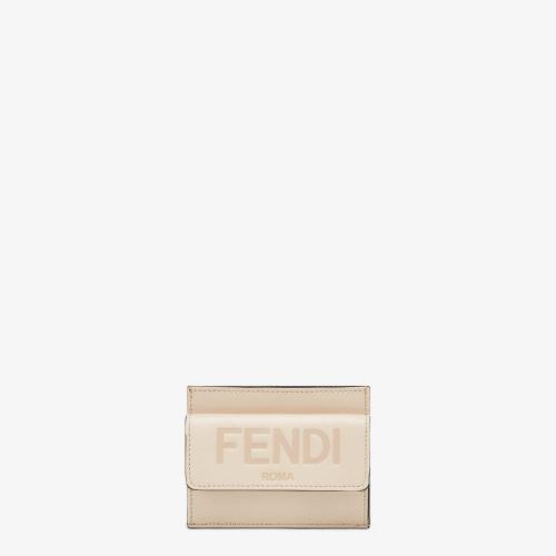  FENDI芬迪 22年春夏 女士 卡包 粉紅色皮革卡片套 8M0423AAYZF1BA9